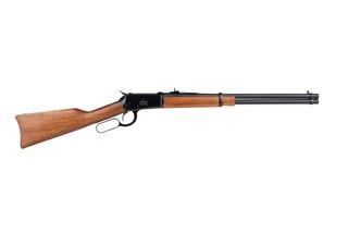 Rossi 92 44 magnum lever action rifle features a 20 inch barrel
